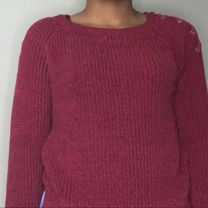 Burgundy sweatshirt